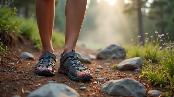 Opter pour des sandales de randonnée femme confortables et légères